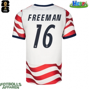 Förenta stater Alex Freeman #16 Hemmatröja VM 2026 Kortärmad
